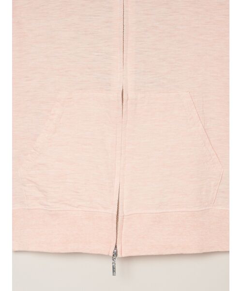 three dots / スリードッツ その他トップス | Sheer slub zip up hoody | 詳細5