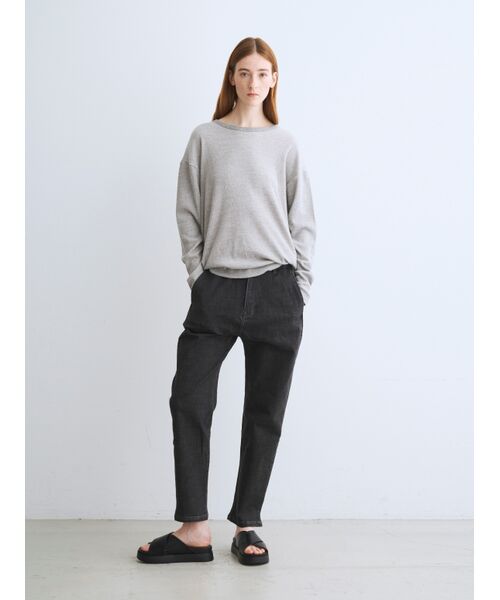 three dots / スリードッツ Tシャツ | Vintage thermal loose tee | 詳細9