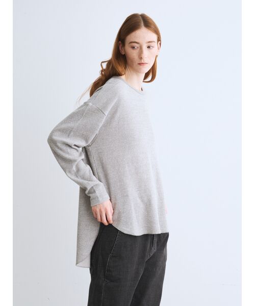 three dots / スリードッツ Tシャツ | Vintage thermal loose tee | 詳細7