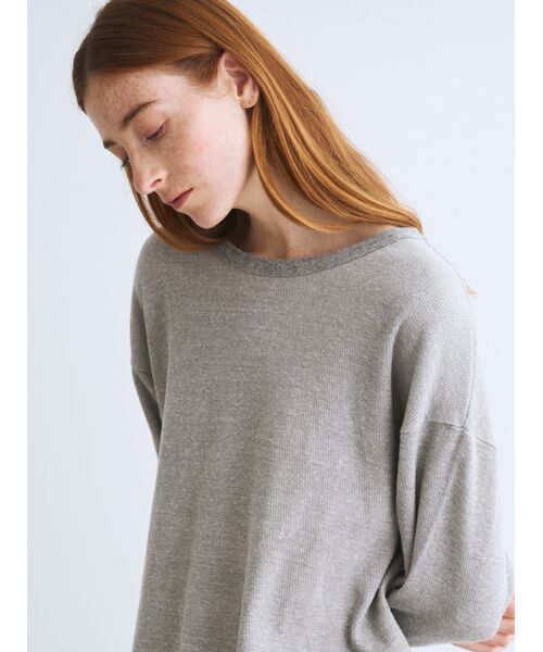 three dots / スリードッツ Tシャツ | Vintage thermal loose tee | 詳細8