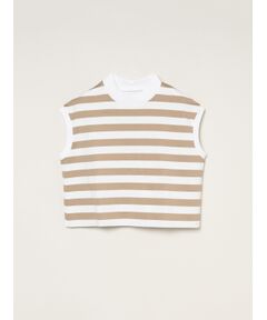 three dots / スリードッツ Tシャツ | Big stripe french slv tee
