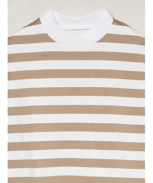 three dots / スリードッツ Tシャツ | Big stripe french slv tee | 詳細2