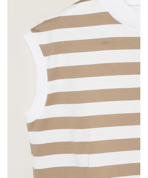 three dots / スリードッツ Tシャツ | Big stripe french slv tee | 詳細3