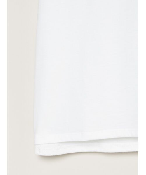 three dots / スリードッツ その他トップス | sanded jersey mini tee | 詳細4