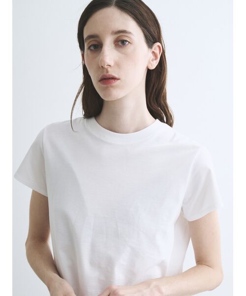 three dots / スリードッツ その他トップス | sanded jersey mini tee | 詳細7