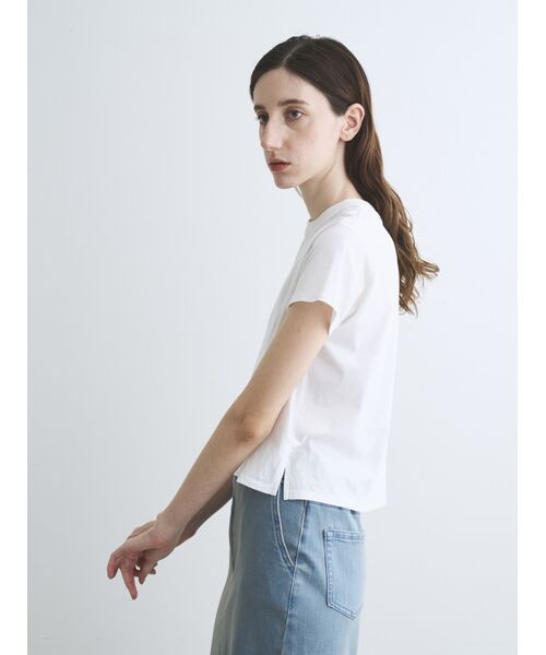 three dots / スリードッツ その他トップス | sanded jersey mini tee | 詳細8
