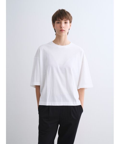 three dots / スリードッツ Tシャツ | Sanded jersey loose tee | 詳細6