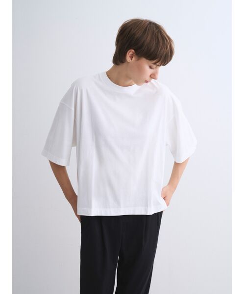 three dots / スリードッツ Tシャツ | Sanded jersey loose tee | 詳細7