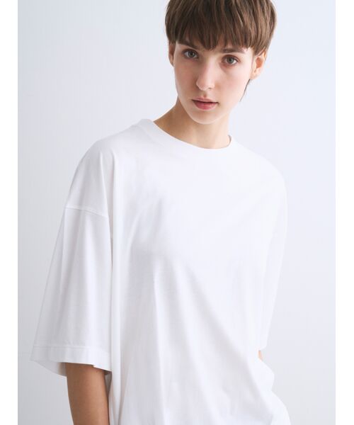 three dots / スリードッツ Tシャツ | Sanded jersey loose tee | 詳細8