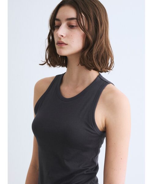 three dots / スリードッツ その他トップス | Smile double cotton bra tanktop | 詳細9