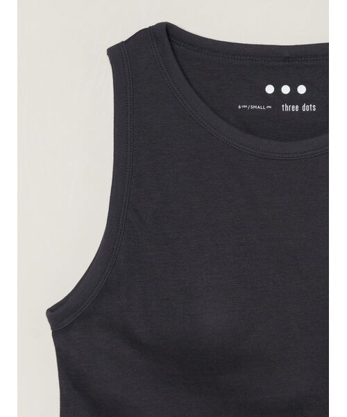 three dots / スリードッツ その他トップス | Smile double cotton bra tanktop | 詳細2