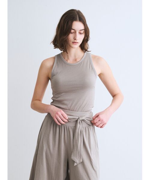 three dots / スリードッツ その他トップス | Smile double cotton bra tanktop | 詳細6