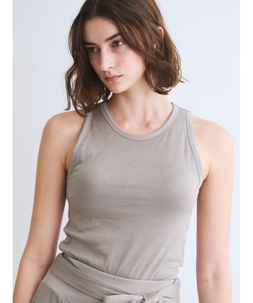 three dots / スリードッツ その他トップス | Smile double cotton bra tanktop | 詳細7