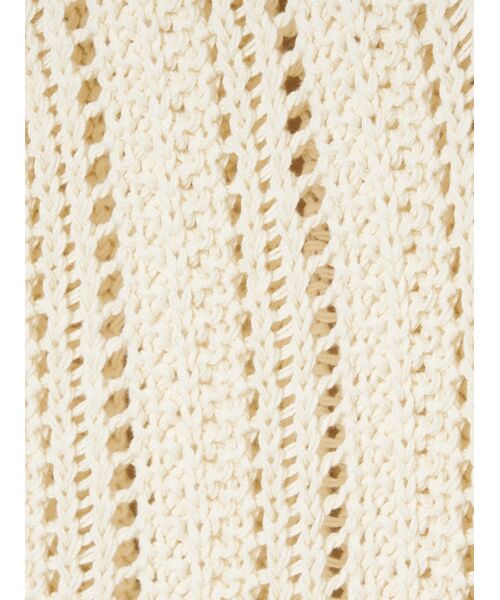 three dots / スリードッツ ニット・セーター | Mesh cotton sweater vest | 詳細5