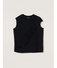 three dots / スリードッツ その他トップス | Travel line ruffle tank