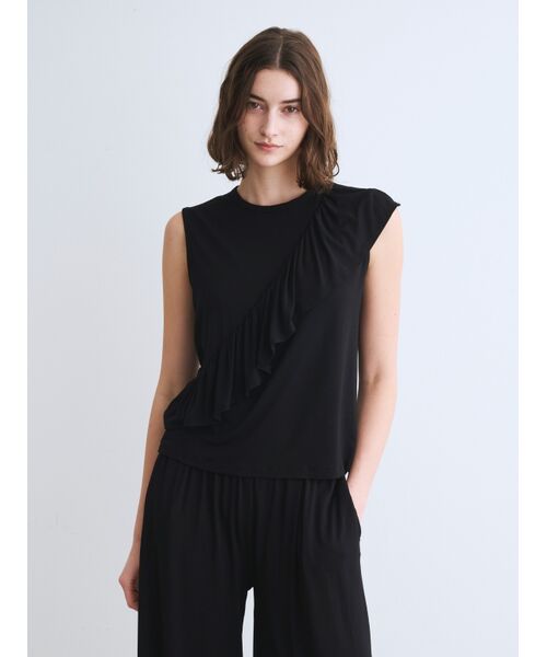 three dots / スリードッツ その他トップス | Travel line ruffle tank | 詳細6