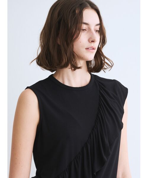 three dots / スリードッツ その他トップス | Travel line ruffle tank | 詳細7