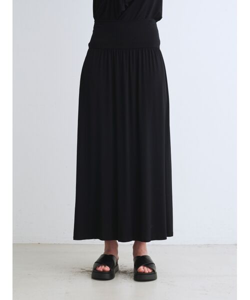 three dots / スリードッツ スカート | Travel line fold over skirt | 詳細9