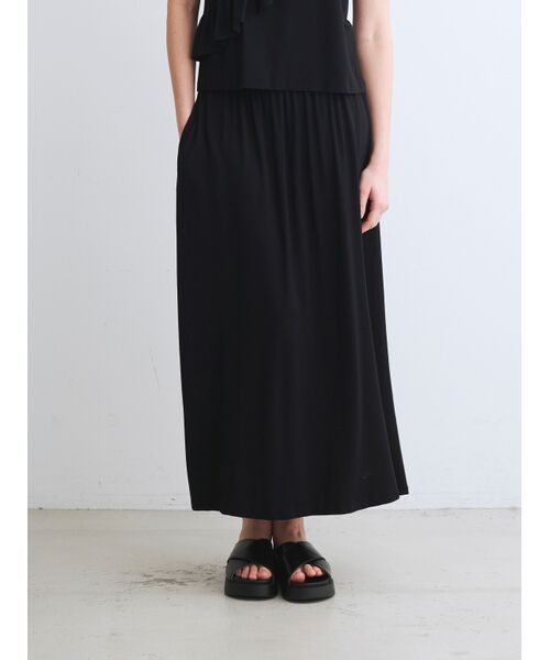 three dots / スリードッツ スカート | Travel line fold over skirt | 詳細6