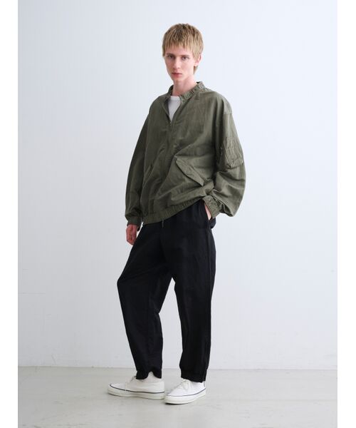 three dots / スリードッツ その他アウター | Men's garment dye linencotton jacket | 詳細9