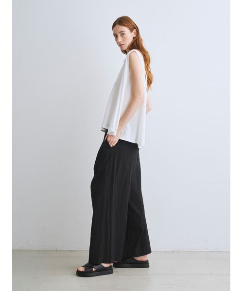 three dots / スリードッツ その他トップス | Milky jersey drape tank | 詳細10