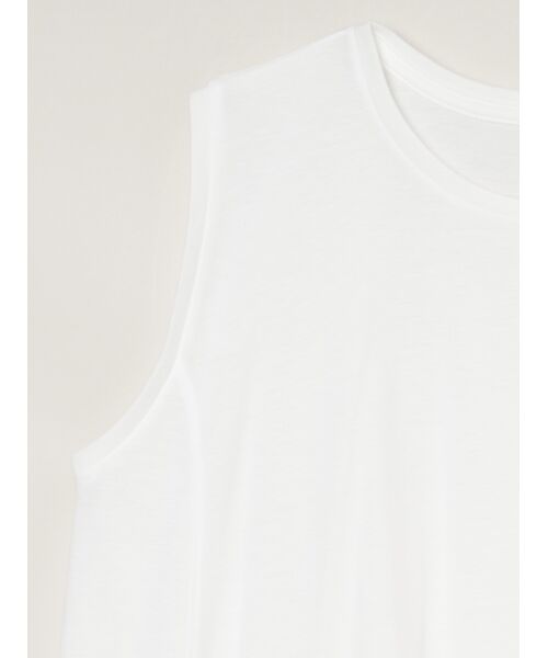 three dots / スリードッツ その他トップス | Milky jersey drape tank | 詳細3