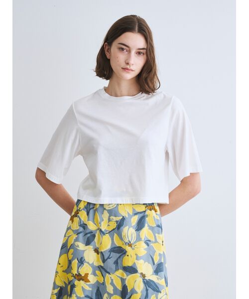 three dots / スリードッツ Tシャツ | Milky jersey mini tee | 詳細10