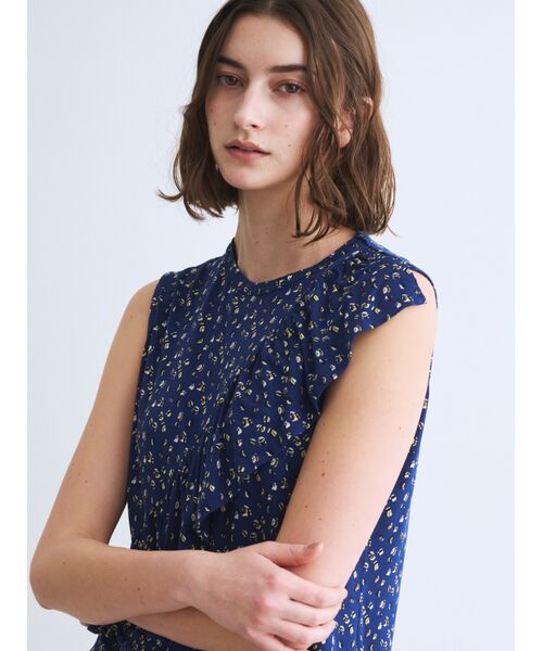 three dots / スリードッツ その他トップス | Travel line ruffle tank | 詳細7