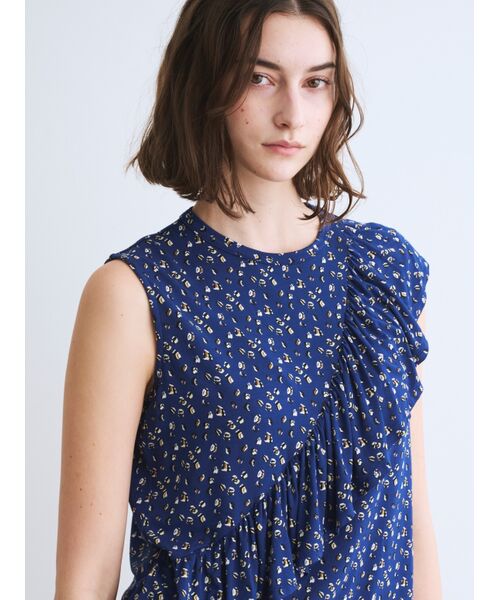 three dots / スリードッツ その他トップス | Travel line ruffle tank | 詳細8