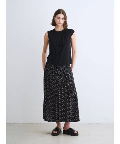 three dots / スリードッツ スカート | Travel line fold over skirt | 詳細8