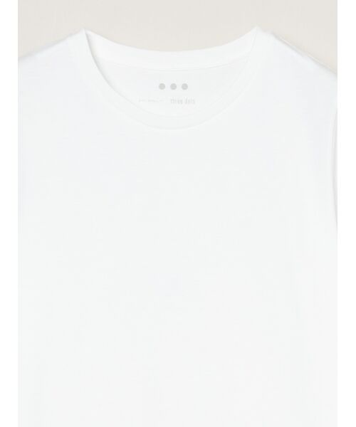 three dots / スリードッツ Tシャツ | Powdery cotton basic tee | 詳細2