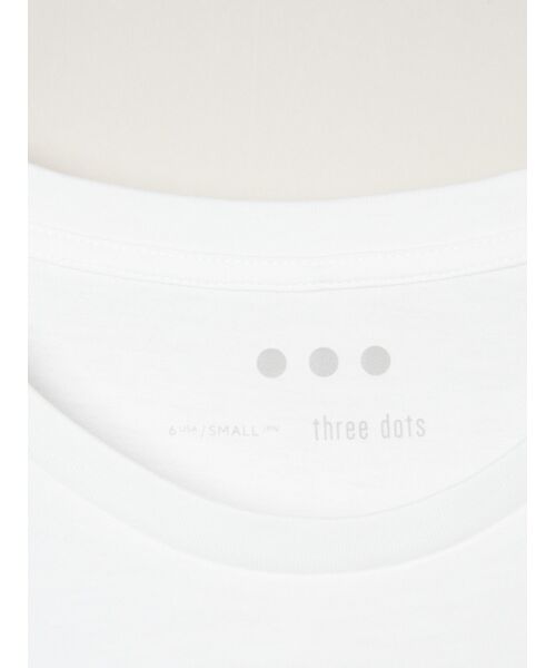 three dots / スリードッツ Tシャツ | Powdery cotton basic tee | 詳細5