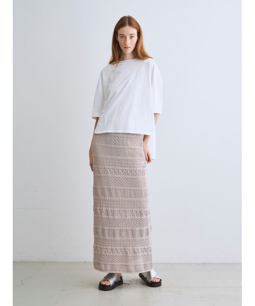 three dots / スリードッツ Tシャツ | Powdery cotton half slv tee | 詳細10