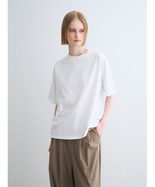 three dots / スリードッツ Tシャツ | Powdery cotton loose tee | 詳細6