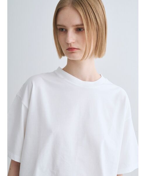 three dots / スリードッツ Tシャツ | Powdery cotton loose tee | 詳細7
