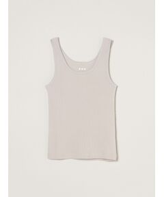 three dots / スリードッツ その他トップス | Cotton rib 2×1 tank
