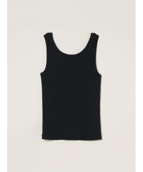 three dots / スリードッツ その他トップス | Cotton rib 2×1 tank | 詳細1