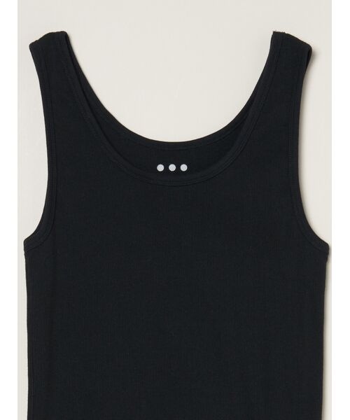 three dots / スリードッツ その他トップス | Cotton rib 2×1 tank | 詳細2