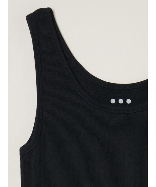 three dots / スリードッツ その他トップス | Cotton rib 2×1 tank | 詳細3