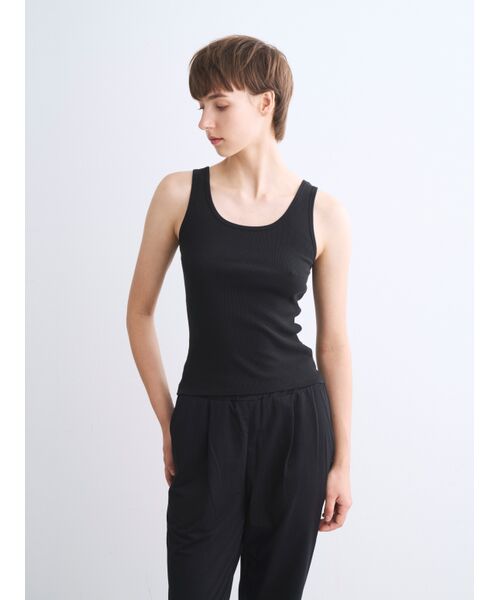three dots / スリードッツ その他トップス | Cotton rib 2×1 tank | 詳細6