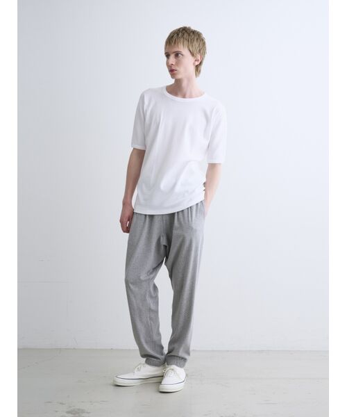 three dots / スリードッツ Tシャツ | Men's organic cotton knit slim | 詳細9