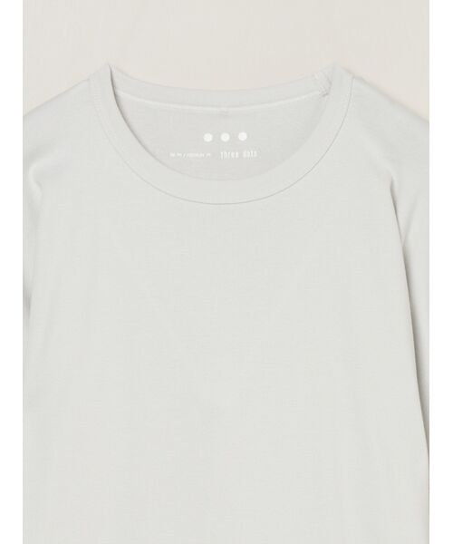 three dots / スリードッツ Tシャツ | Men's organic cotton knit slim | 詳細2