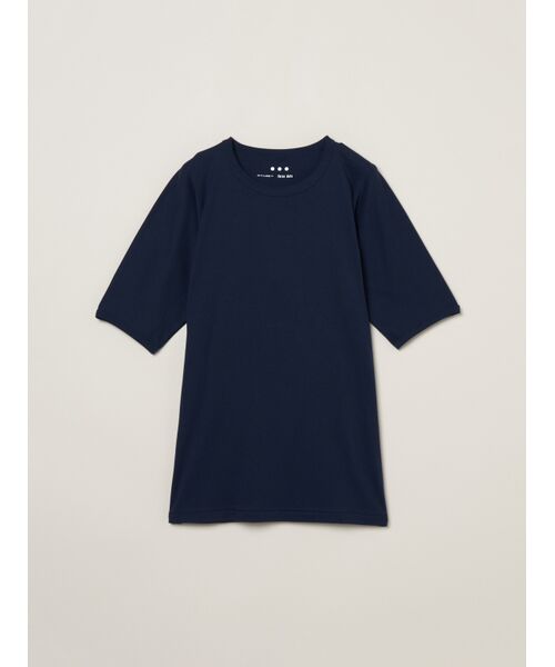 セール】 Men's organic cotton knit slim （Tシャツ）｜three