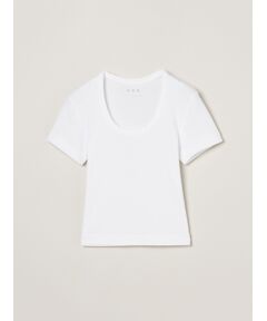 three dots / スリードッツ Tシャツ | Cotton basics cropped jessica