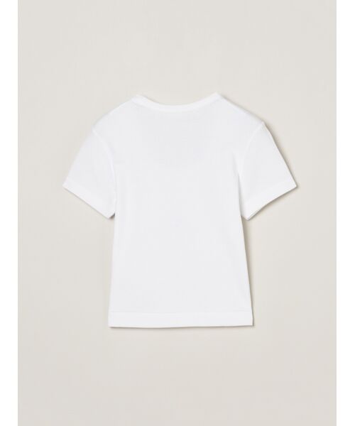 three dots / スリードッツ Tシャツ | Cotton basics cropped jessica | 詳細1