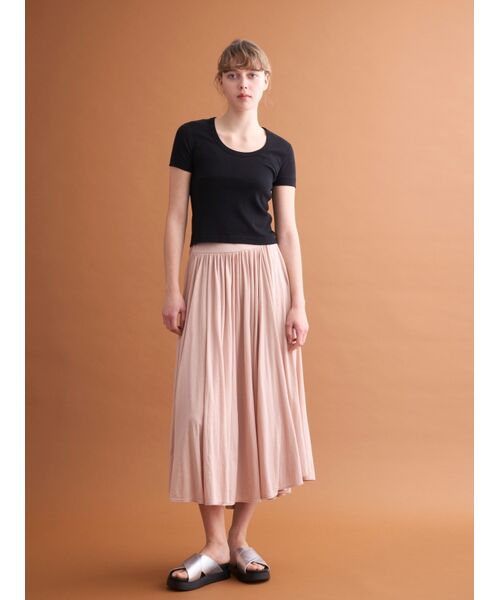 three dots / スリードッツ Tシャツ | Cotton basics cropped jessica | 詳細7