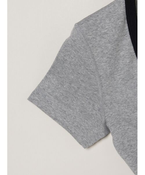 three dots / スリードッツ Tシャツ | Cotton basics ringer jessica | 詳細3