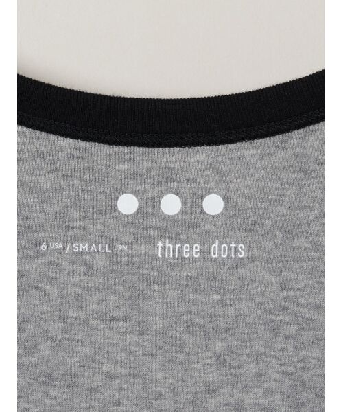 three dots / スリードッツ Tシャツ | Cotton basics ringer jessica | 詳細5