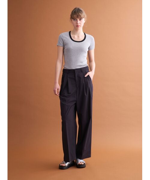 three dots / スリードッツ Tシャツ | Cotton basics ringer jessica | 詳細7