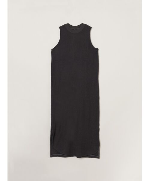 three dots/スリードッツ Double pile tank dress soft black M three dots/スリードッツ Double pile tank dress soft black M